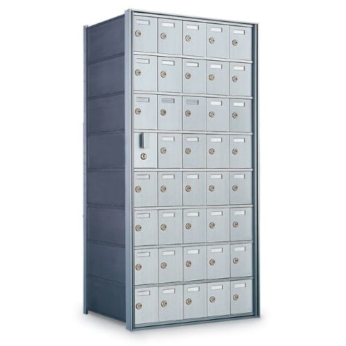 CAD Drawings American Postal Manufacturing Co. 41-Door Front-Loading Private Horizontal Mailbox
